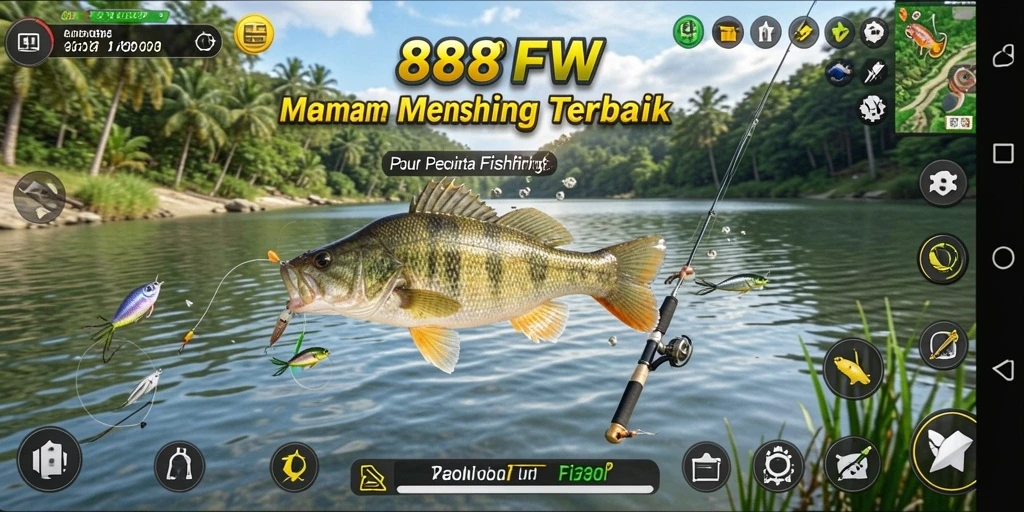 Tangkapan ikan besar dalam gameplay 888FW yang seru.