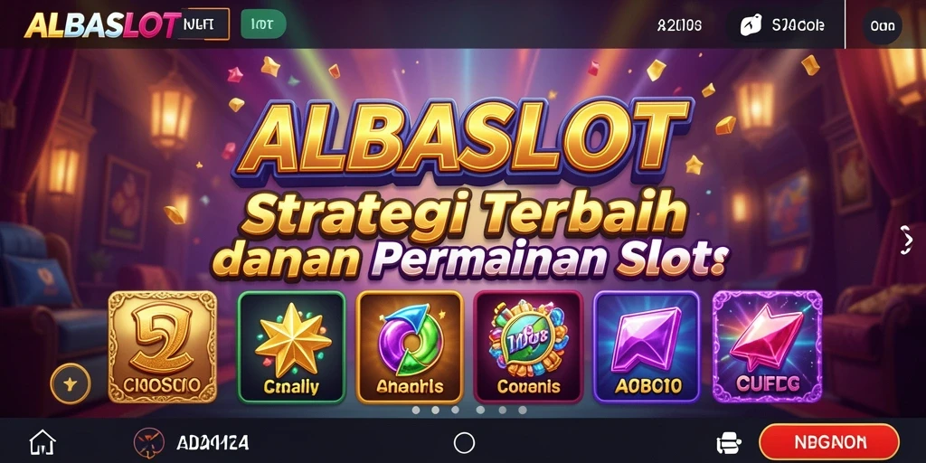 Tampilan gameplay menarik dari ALBASLOT dengan elemen strategi.