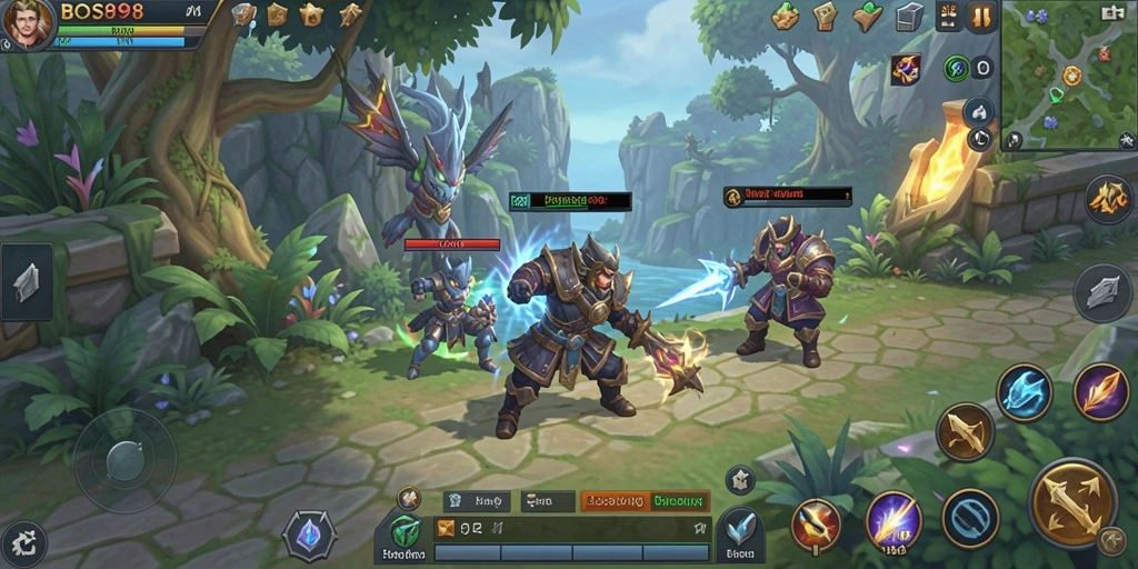 Tampilan gameplay seru dan interaktif dalam BOS898.