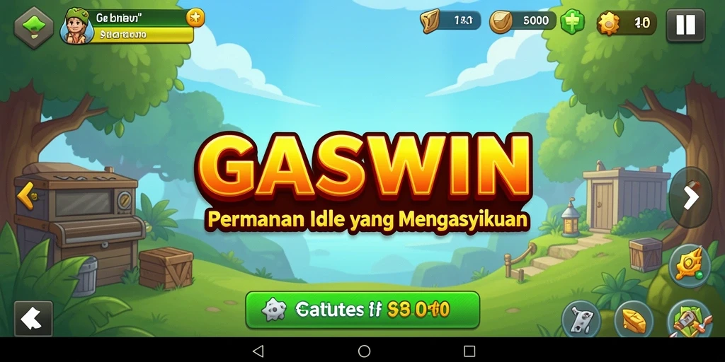 Tampilan gameplay GASWIN yang menawan dan santai.