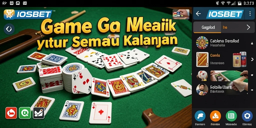 Tampilan gameplay Gaple yang menegangkan di IOSBET.