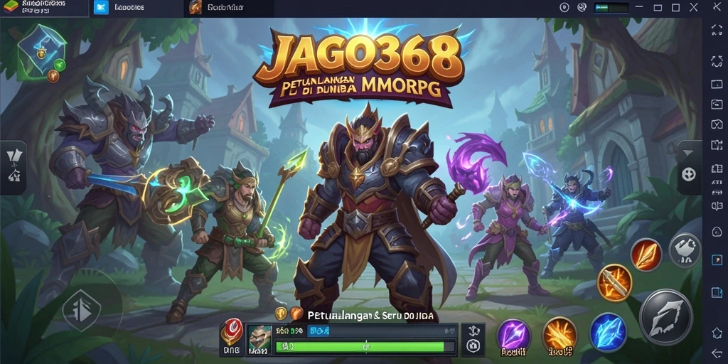 Screenshot JAGO368 menampilkan aksi seru dalam pertempuran MMORPG.