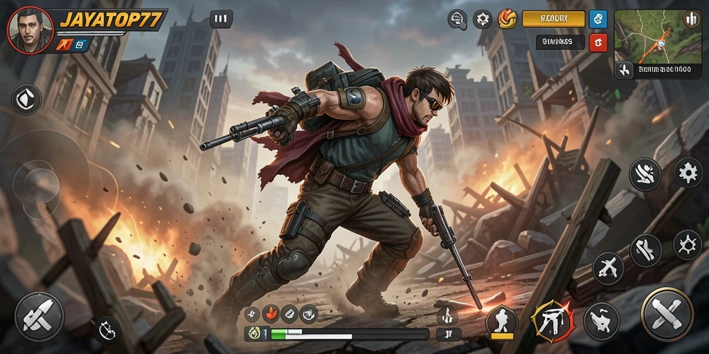 Tampilan mendebarkan dari gameplay JAYATOP77 yang penuh aksi.