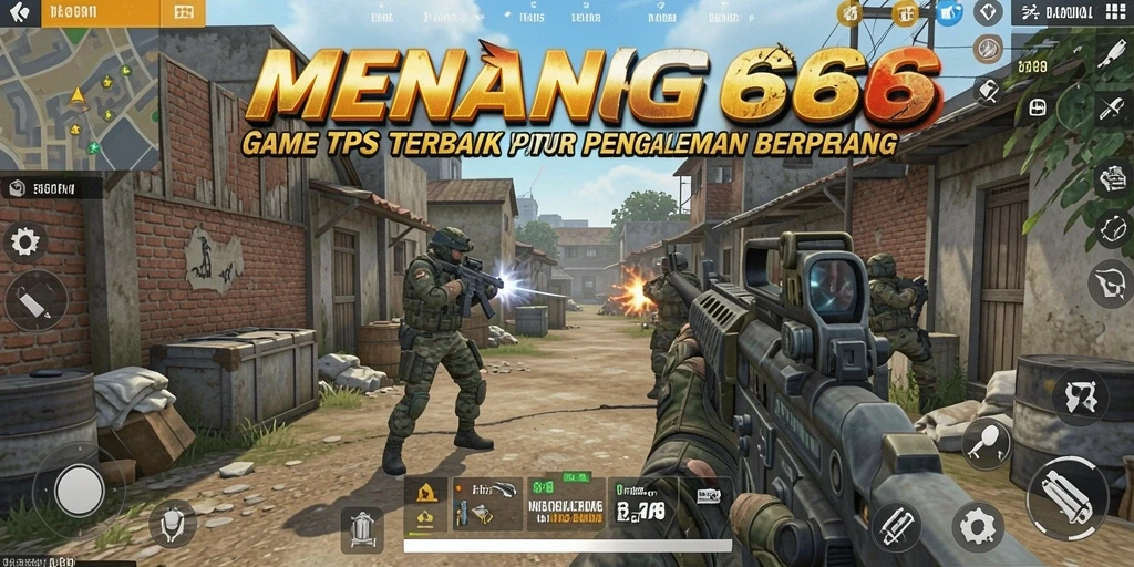Screenshot gameplay MENANG666 yang menampilkan aksi pertempuran seru.