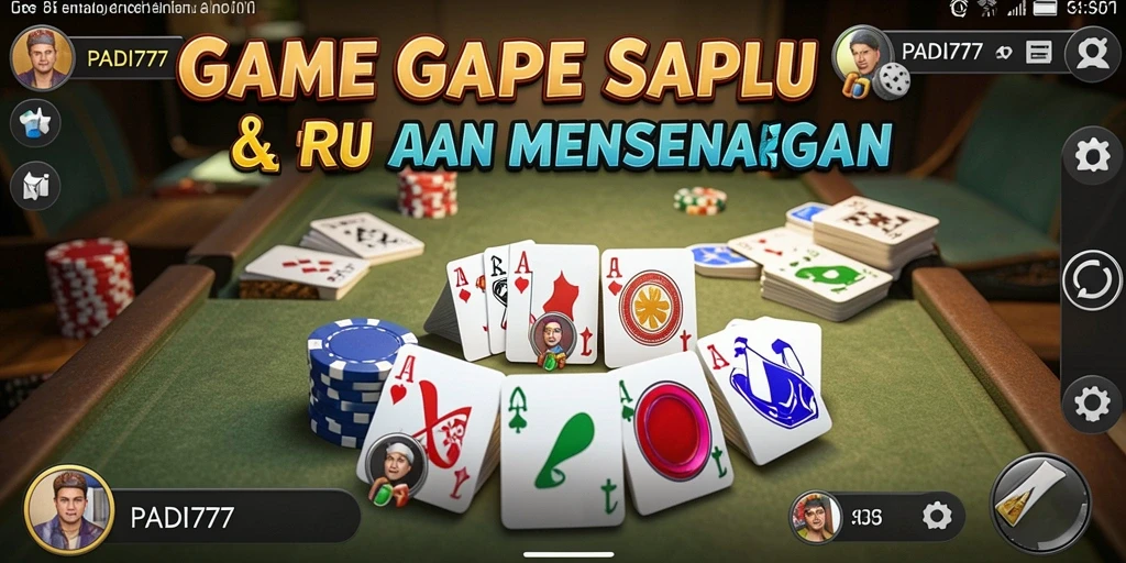 Tampilan screenshot PADI777 menampilkan momen seru bermain gaple.