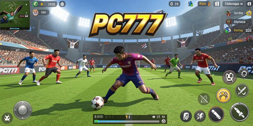 Tangkapan layar gameplay <strong>PC777</strong> yang menunjukkan aksi olahraga yang mendebarkan.