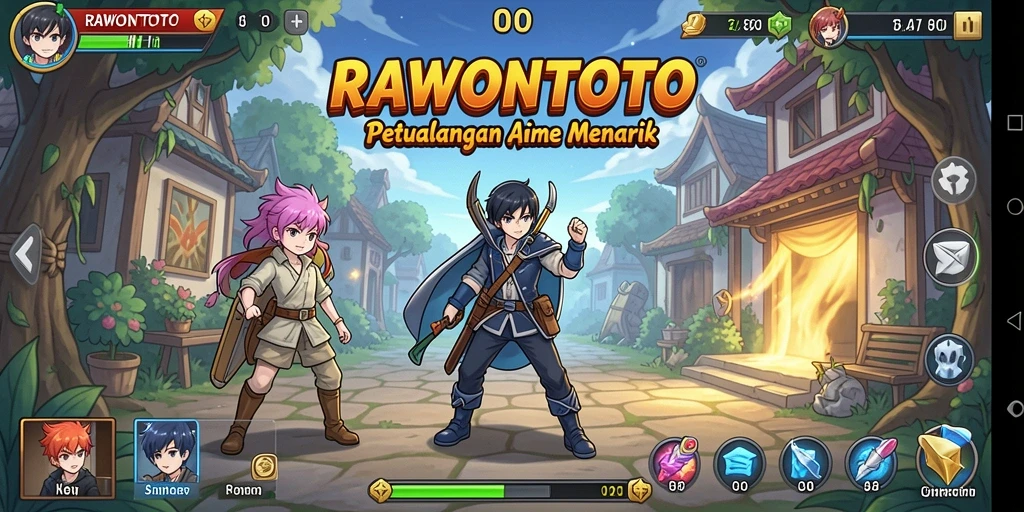 Tampilan gameplay yang memukau dari RAWONTOTO dengan aksi yang dinamis.