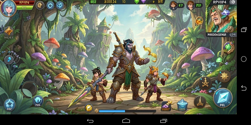 Tampilan gameplay RPVIP4 yang penuh aksi dan petualangan menakjubkan.