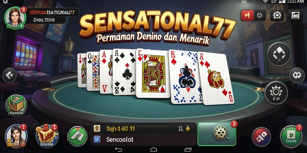 Gameplay seru dalam SENSATIONAL77 yang melibatkan pemain domino.