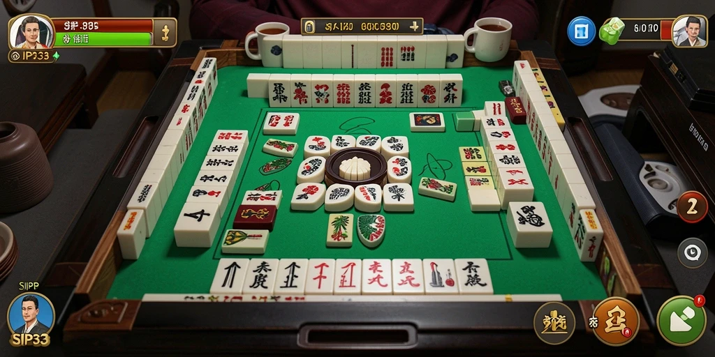 Tampilan menarik dari gameplay SIP33 Mahjong dengan efek visual memukau.