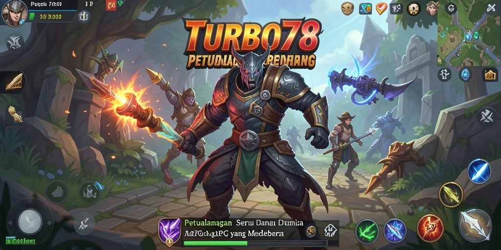 Gameplay mendebarkan dari TURBO78 dengan pertempuran ARPG yang seru.