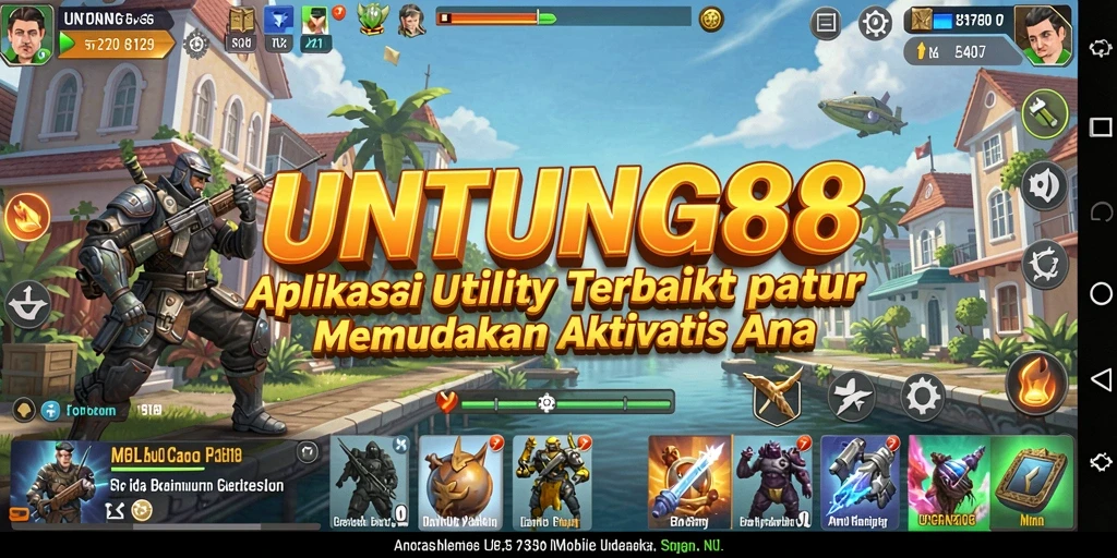 Tampilan antarmuka pengguna yang intuitif dari UNTUNG88.